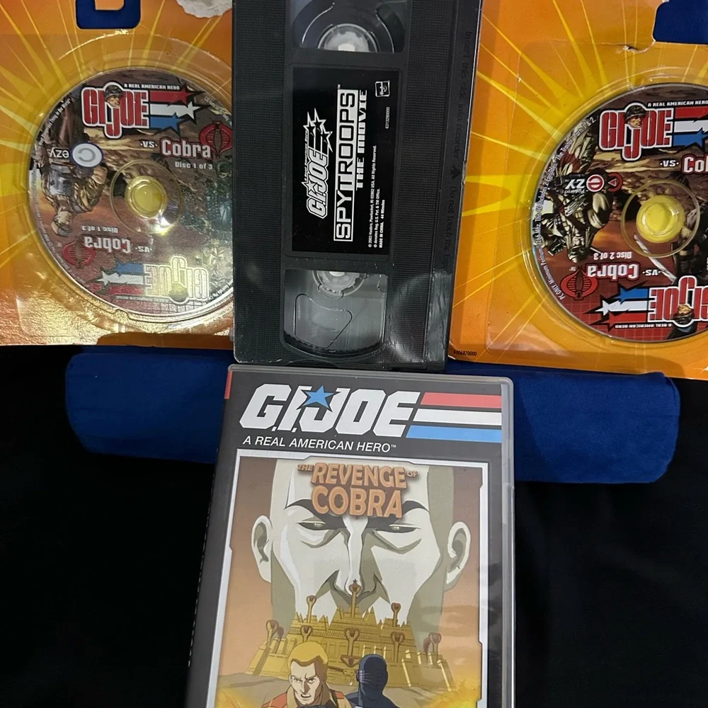 New never open vhs gi joe 2003 and 2 dvd s never open 2003 plus 2007 dvd revenge